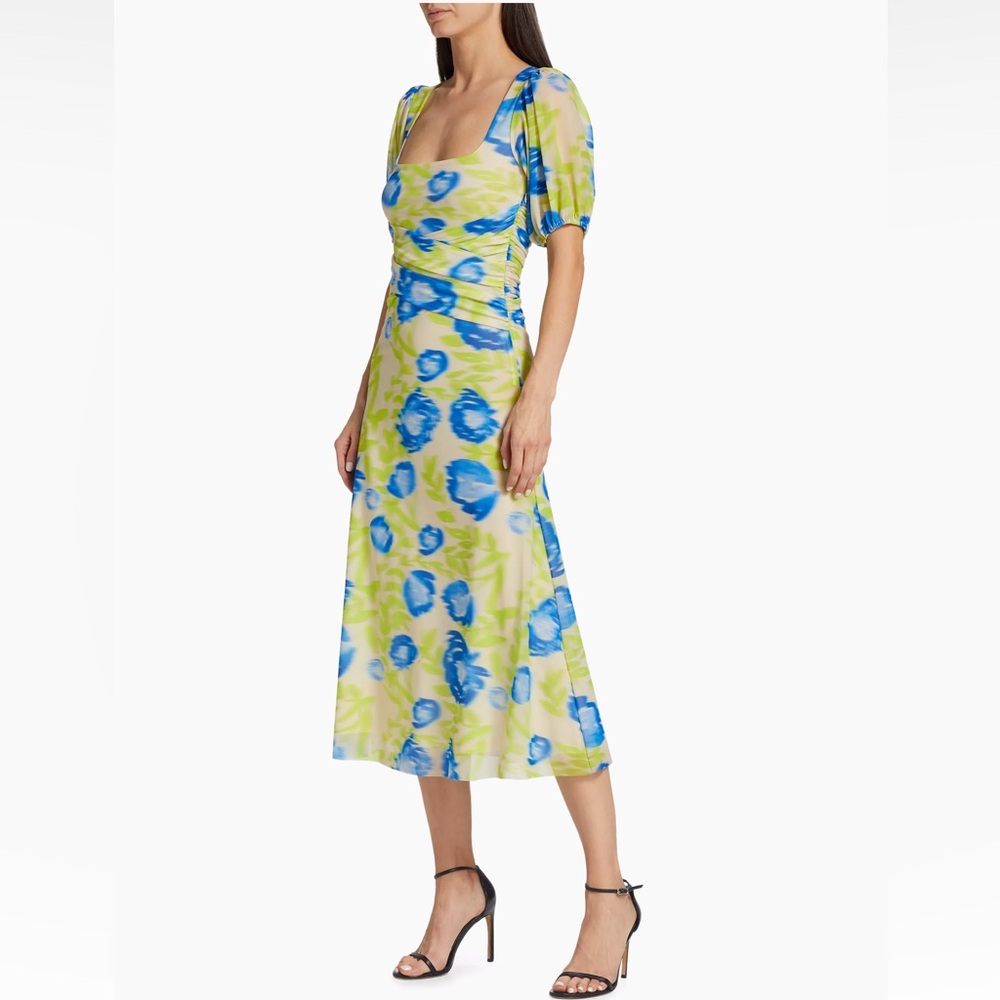 Ganni - Crisscross Mesh Midi-Dress - EU Size 38 - Picture 4 of 10